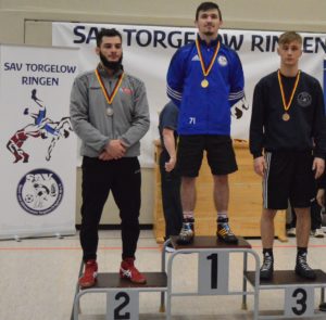Alexander Ginc vom SAV Torgelow sicherte sich die Goldmedaille bei den Männern bis 60 kg